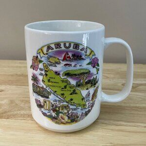 Aruba Souvenir Coffee Mug – Colorful Island Map Design
